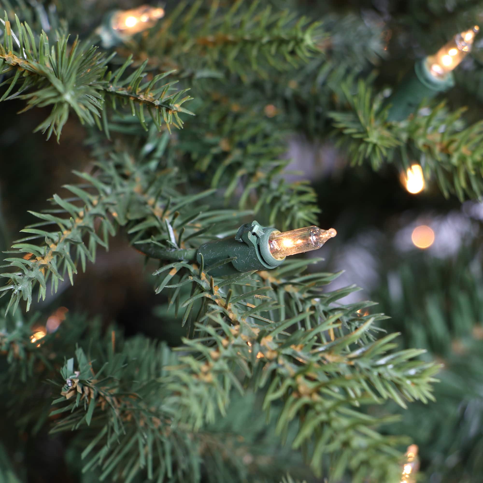 6.5ft. Pre-Lit Natural Fir Artificial Christmas Tree, Clear Lights